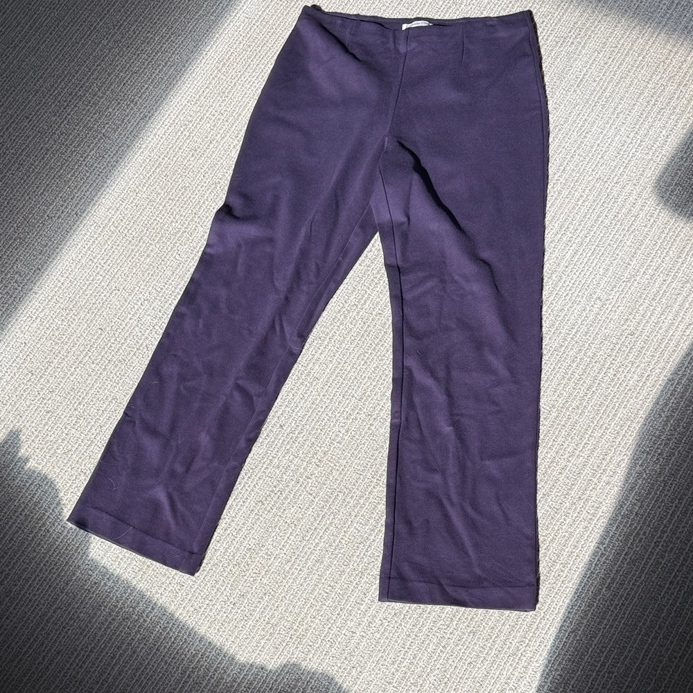 Purple Straight-Leg Pants size 14